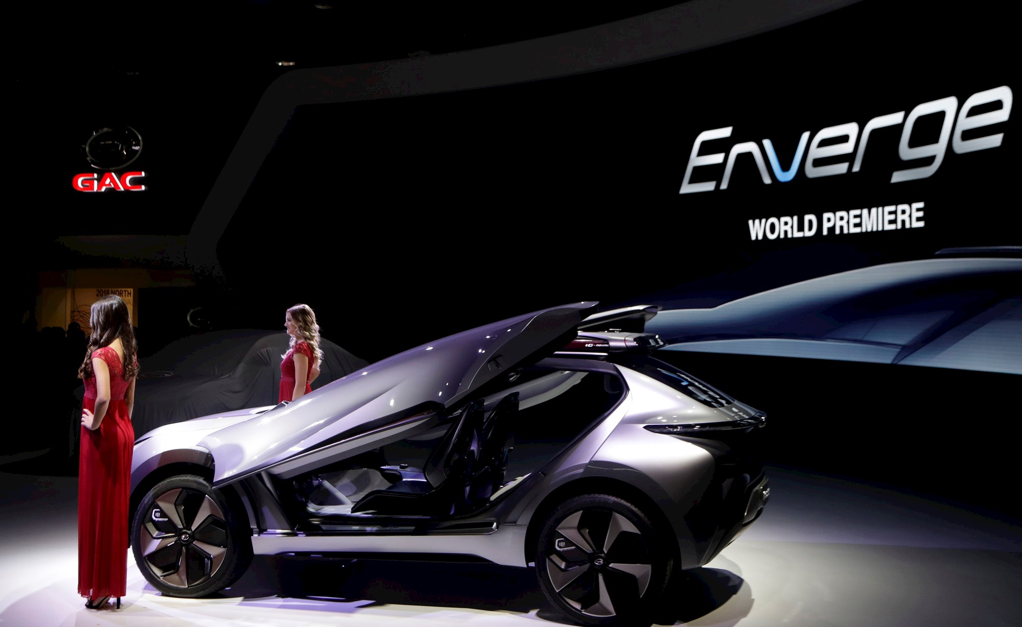 Enverge. GAC’s slick electric concept car